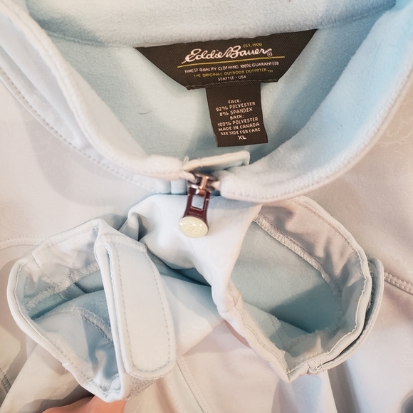 Eddie bauer light blue fleece lined winter coat - Picture 2 of 7